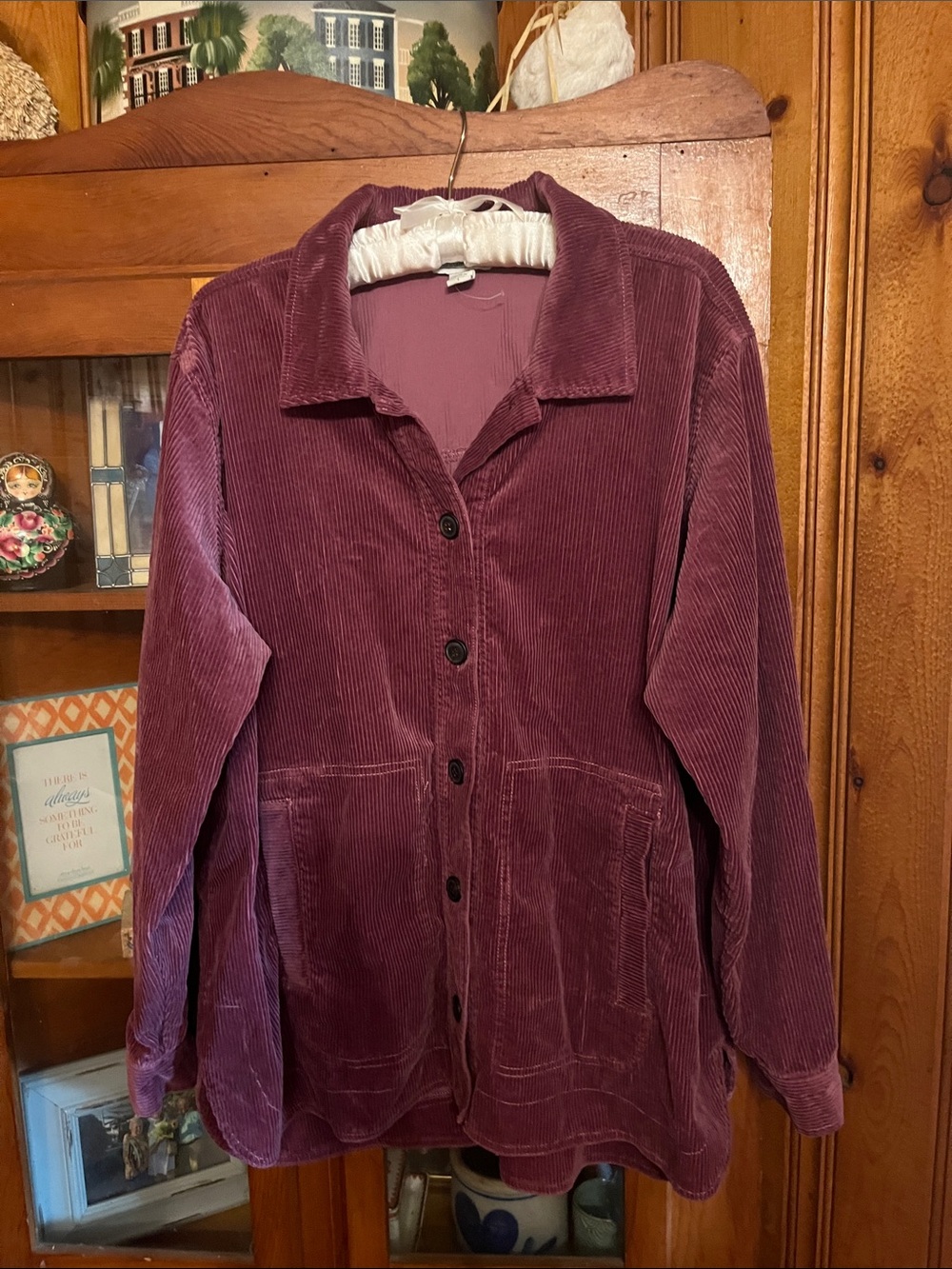 Coldwater Creek Braeburn Corduroy Shirt/Jacket Sz L - Picture 3 of 7
